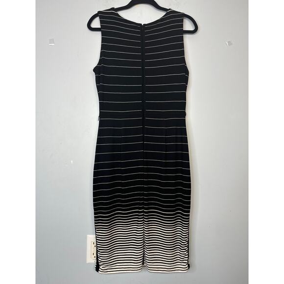 White House Black Market 10, black and beige stripe size 10 - Picture 2 of 11